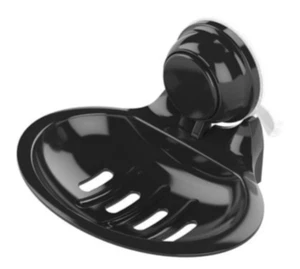 Naleon Black Bathroom Suction Soap Dish - Picture 1 of 1