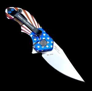 Zero Tolerance ZT 0022 Plain Edge Folder ZT0022 20CV Steel USA Starburst Ano - Picture 1 of 8