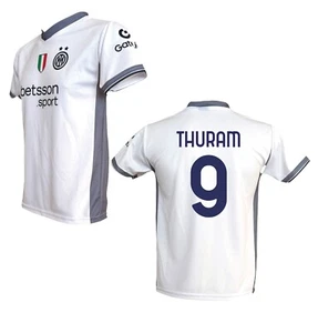 Seconda Maglia Bianca Thuram 9 Inter 2024 2025 ufficiale away LC Sport - Foto 1 di 2
