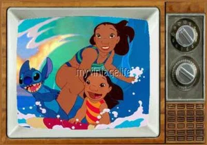 LILO & STITCH TV Nevera IMÁN 2" X 3" Arte Nostálgico Retro Película - Imagen 1 de 3
