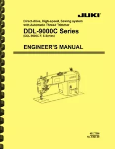 Juki DDL-9000C F S Series Sewing Machine Service Maintenance ENGINEER MANUAL - Picture 1 of 6