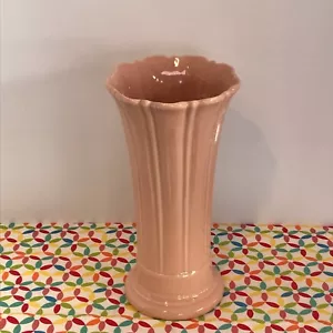 Fiestaware Apricot Medium Vase Fiesta Retired Peach Pink Flared Vase - Picture 1 of 5