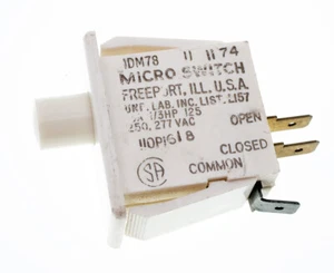 Honeywell Micro Switch, DM Series Snap-In Panel Mount, Momentary, 1DM78 SPDT - Picture 1 of 2