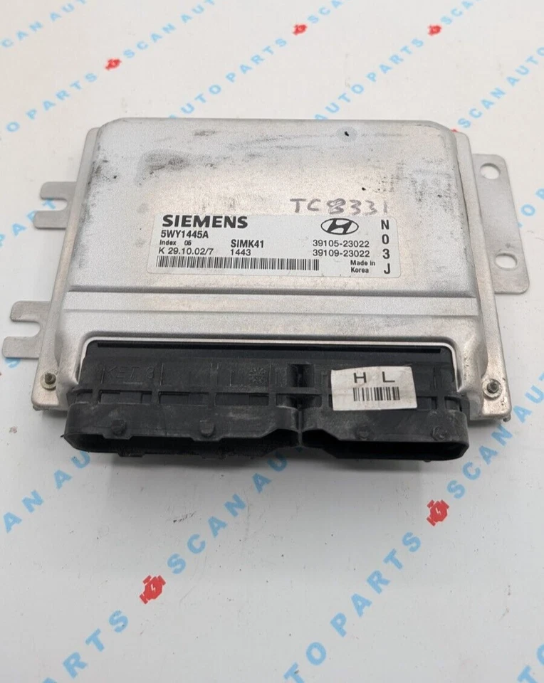 Used 2003 Hyundai Elantra SIEMENS SIMK41 / 39105-23022 ECU 5WY1445A - Image 1 of 4