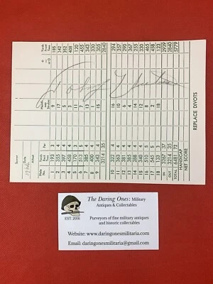 Original Johnny Unitas Signed Golf Score Card 1964 - Image 1 of 4