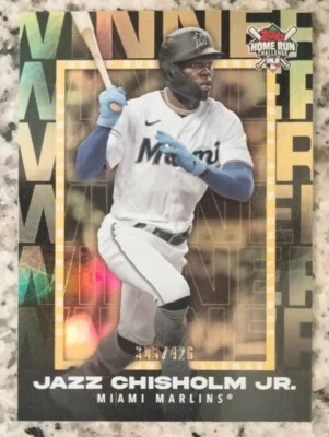 Jazz Chisholm Jr. 2023 Topps Home Run Challenge April Winner 305/426 Marlins - Image 1 of 3