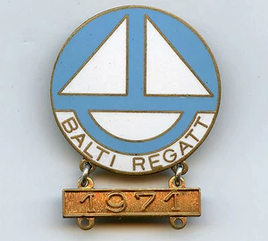 Russian USSR Estonia Badge Participant of the Baltic Regatta 1971 High Grade !!! - Picture 1 of 1