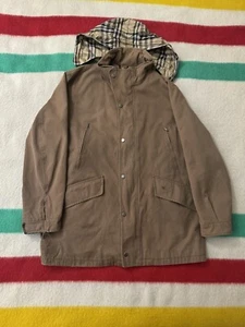 Burberry London Packable Hood Nova Check Liner Chore Coat Jacket XL-2X 26.5x32.5 - Picture 1 of 16