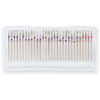 Diamant Bits Schleifer Nägel Fräser Set 30-teilig Aufsatz Elektrische Feile Art - Bild 1 von 3