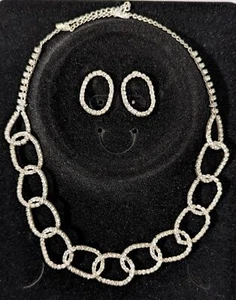 Collar pedrería juego de joyas para mujer collar y pendientes a juego - Imagen 1 de 4