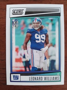 LEONARD WILLIAMS NEW YORK GIANTS 2022 SCORE FOOTBALL CARD #236 - Picture 1 of 1