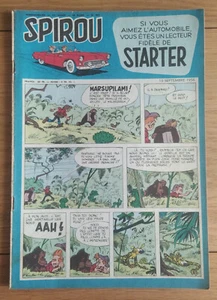 SPIROU ( journal )  n° 961 , couverture Franquin , ( Dupuis , 13/09/1956 ) - Picture 1 of 2