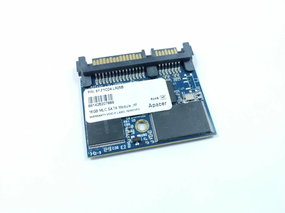 Apacer 8Y.F1CD4.LR25B 16GB MLC SATA 3Gb/s Half-Slim SSD Flash Module - Image 1 of 1