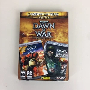 Warhammer 40.000 Dawn Of War Gold Edition PC CD-ROM Software 4 Discos Usado GAN98 - Imagen 1 de 12