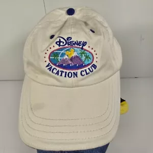 Disney Vacation Club DVC Member Baseball Hat Cap Retired Logo Adjustable White - Picture 1 of 3