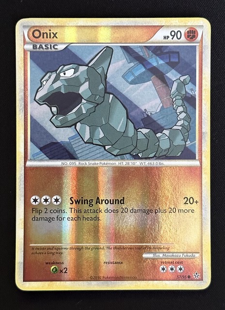 Cartas de Jogar: Onix (Pokémon TCG(Heartgold Soulsilver Unleashed Set)  Col:PKM-ULS-EN057