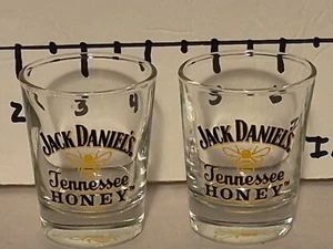 Jack Daniel's Tennessee miel par de vasos de chupito vajilla whisky  - Imagen 1 de 7