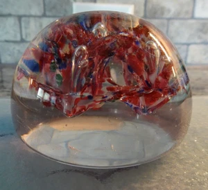 Antike Union Glass Co. Regenschirm Pilz Blume Glas Briefbeschwerer Somerville - Bild 1 von 12