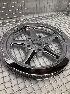 Harley Rocker Softail 2008 -11 RODA DENTADA DE POLIA TRASEIRA CROMADA TROCA DE FABRICANTE DE EQUIPAMENTO ORIGINAL - Imagem 1 de 4