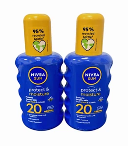 NIVEA SUN | Protect & Moisture Sun Spray SPF20 | Medium | 2 x 200 ml - Picture 1 of 2