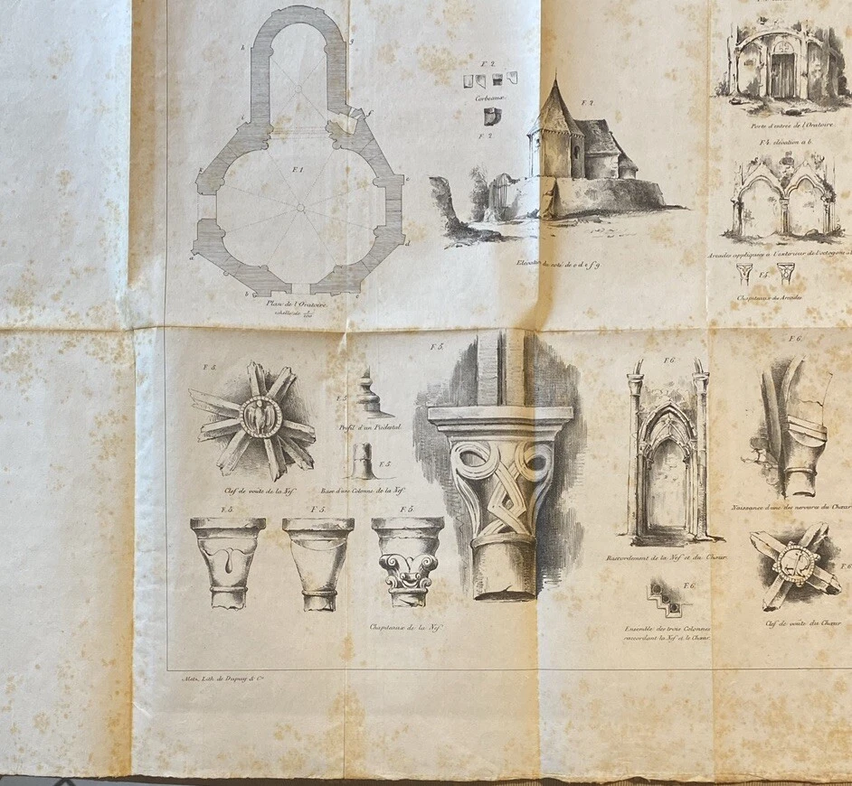 oratoire Des Templiers De Metz Moselle Lithographie Dupuy - Photo 1/1