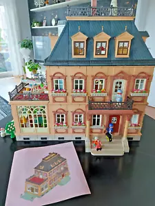 PLAYMOBIL Stadtvilla Nostalgie Puppenhaus 89/90 Nr 5300 Figuren mit Einrichtung - Bild 1 von 24