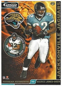 MAURICE JONES DREW FATHEAD TRADEABLES JACKSONVILLE JAGUARS UCLA STICKER 2008 A13 - Picture 1 of 3