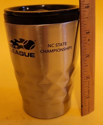 USTA Tennis League NC State Championship Coffee Cup Mug w/lid & logo New Cover
