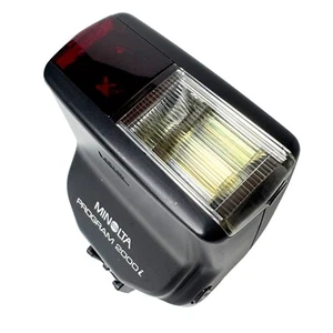 Minolta Program 2000i Flash w/ Case - Minolta/Sony A Mount - Tested Working, JPN - Picture 1 of 15