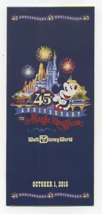 Disney Guide Map - October 1, 2016 45th Anniversary Magic Kingdom - Picture 1 of 2