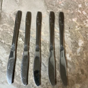 Oneida Thor STARLET coltelli da tavola in acciaio inox stella atomica lotto di 5 - Foto 1 di 3