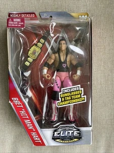 WWE BRET HITMAN HART MATTEL WRESTLING ACTION FIGURE ELITE COLLECTION SERIE 43 - Foto 1 di 14