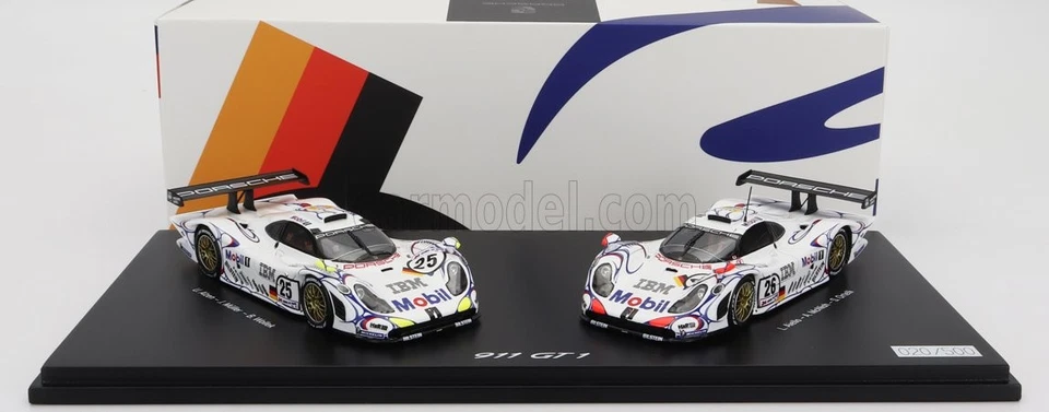 1/43 SPARK-MODEL - PORSCHE - SET 2X 911 GT1-98 TEAM PORSCHE AG WAP0200110PLM2 - Immagine 1 di 1