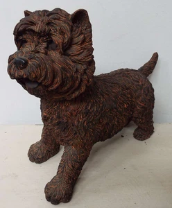 Seymour Mann Resin Dog Statue West Highland Terrier Westie Vtg Brown 9.5" Tall - Picture 1 of 6
