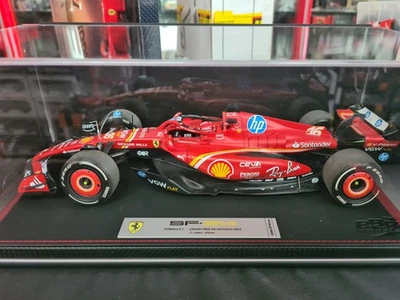 Ferrari SF24 MONACO GP 2024 Winner C.Leclerc 1:18 BBR241816CDIE BBR MODELS - Immagine 1 di 3