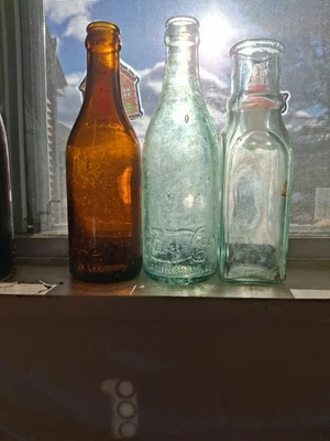 Pepsi Cola Bottle Fancy Scriped Embossing Heel 1800s Bim  Birmingham Ala Bubbles - Image 1 of 4