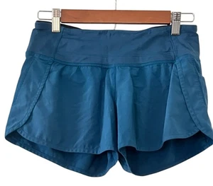 Lululemon Run Times Short *4” •Women 4• Blue Teal Running - Picture 1 of 5
