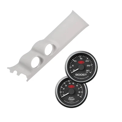 Cápsula de pilar calibre gris claro pintada con medidores EGT Boost negro trajes Suzuki Jimny Foto 1 de 4