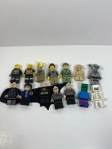 Authentic LEGO Minifigure Lot of 14 Mixed Batman Harry Potter Minecraft Etc. - Picture 1 of 6