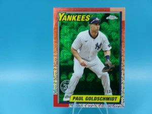 Actualización Topps 2025 Paul Goldschmidt paquete cromado plata refractor verde #12/99 - Imagen 1 de 2