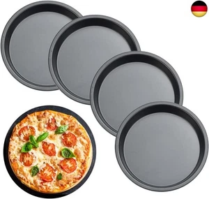 ANTHYTA 4 Stücke Pie Tin Pizzaform Rund Ø15cm Pizzablech Carbonstahl Tarteform A - Bild 1 von 7