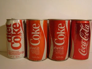 Coca Cola Dosen 4 Stück - Bild 1 von 9