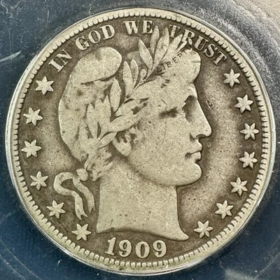 1909 (P) Barber Half Dollar - ICG F12 - Full Liberty - Lovely Circulation Cameo - Image 1 of 4