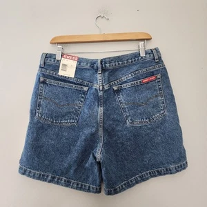 Pantalones Cortos Vaqueros De Colección Y2k Guess Para Mujer 32 Azul Denim Nuevos Deadstock Años 90 - Imagen 1 de 14