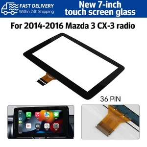 Pantalla táctil digitalizador de vidrio para Mazda 3 2014-2016 pantalla de información de radio de 7" - Imagen 1 de 8