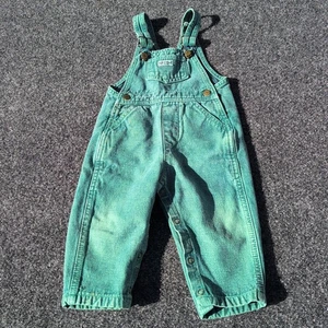 Mono Guess Vintage Bebé 18 Meses Verde Denim Baberos Pantalones Cortos Hecho en EE. UU. - Imagen 1 de 17