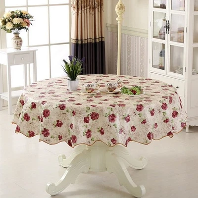 Table Tissu Housse Doré / Rose / Tournesol Huile-Preuve PVC Rectangulaire Ronde - Photo 1/4