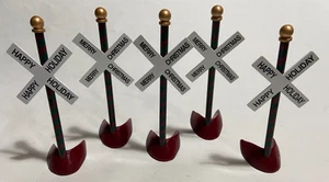 Bachmann G Gauge North Star Express Replacement x5 Crossing Signs - Picture 1 of 4
