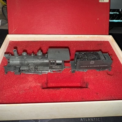 Westside Model Co HOn3 Brass D&RGW 2-8-0 C-25 Steam Locomotive  Custom Painted - Image 1 of 4