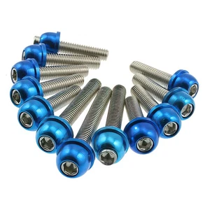 Motorgehäuse Schraubensatz M6 STR8 blau MBK BOOSTER SPIRIT 50 1987-2003 - Bild 1 von 2